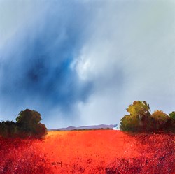 Late Summers Day by Barry Hilton - Original Painting on Stretched Canvas sized 20x20 inches. Available from Whitewall Galleries
